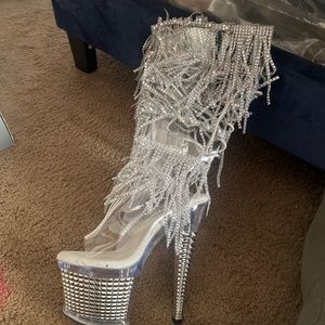 Exotic platform stripper shoes